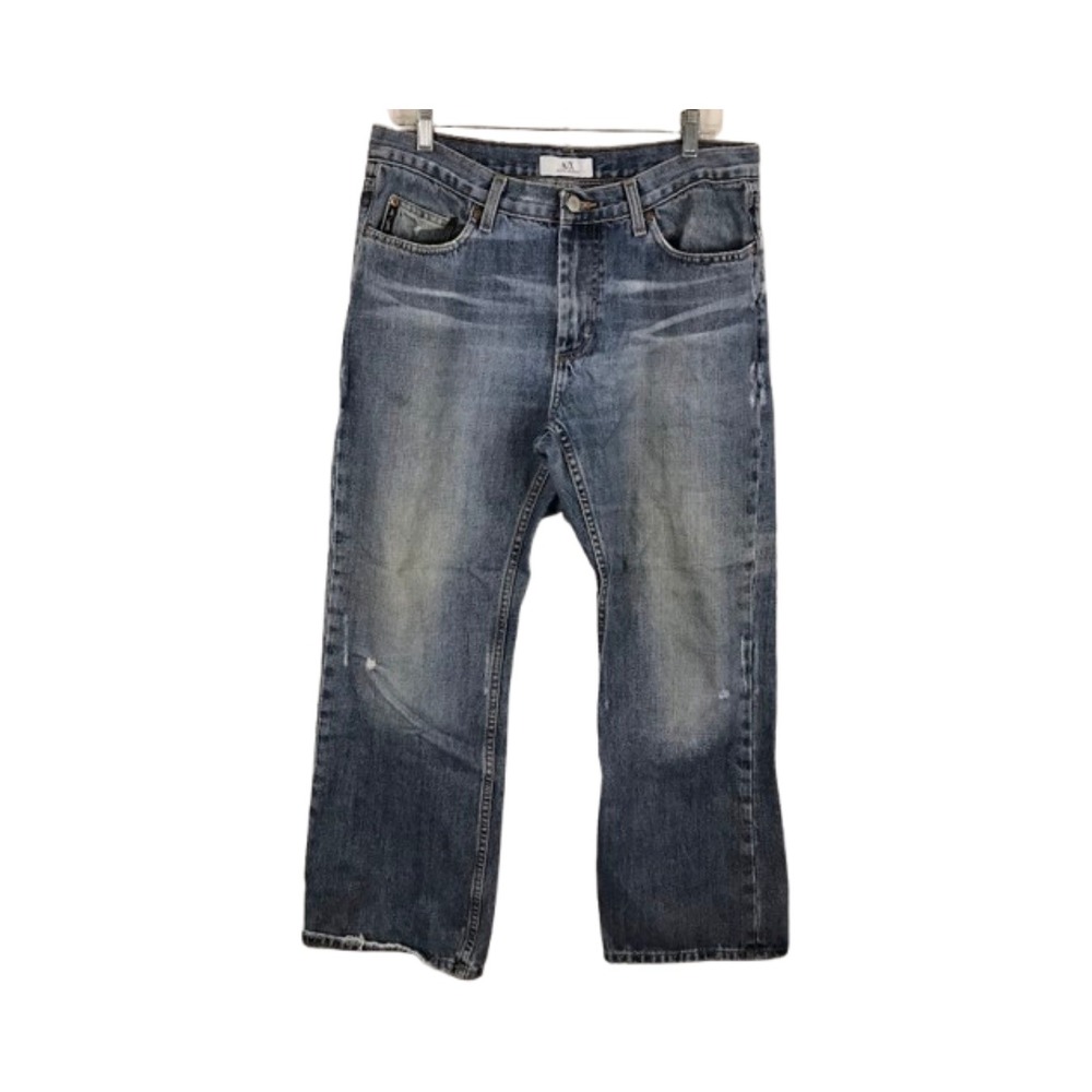 Armani Exchange J 101 Boot Cut Jeans Mens 34x30 Denim Vintage Style Made in USA